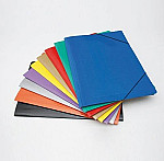 carpeta oficio 3 solapas con elastico color plastificada