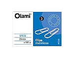 Clips Olami metal Nº3 28mm 100u
