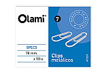 Clips Olami metal Nº7 78mm 50u