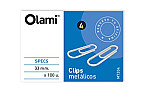Clips Olami metal Nº4 33mm 100u