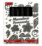 Marcador permanente negro