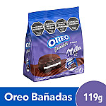 Galletita Oreo bañada choco negro 119g